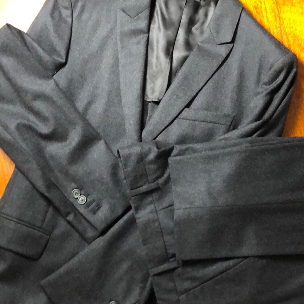 Classic double vented blue suit